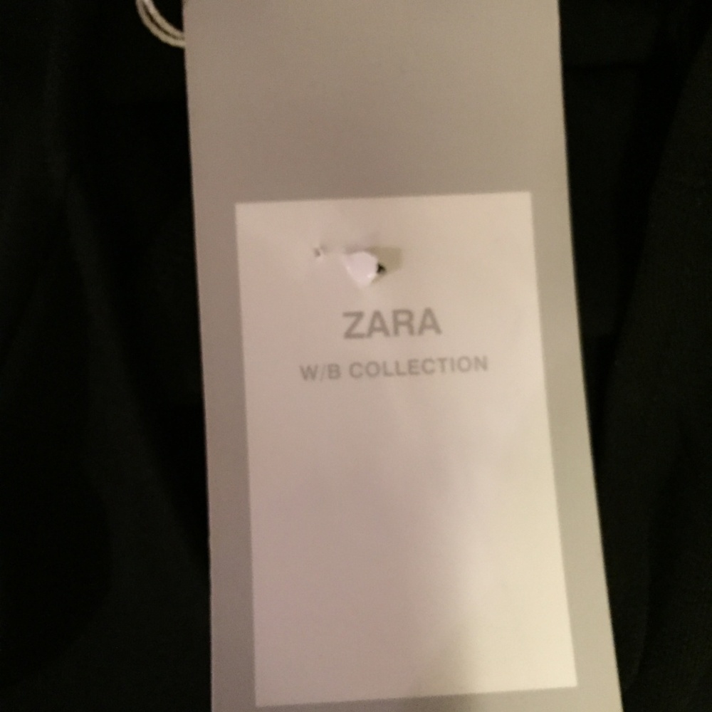 CLEARANCE NWT Zara Black Knotted Tunic Dress S - Picture 6 of 8